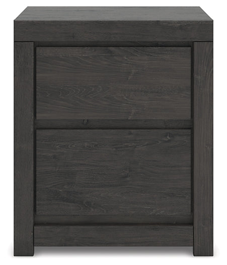 Panel Storage Bed With Mirrored Dresser And Nightstand