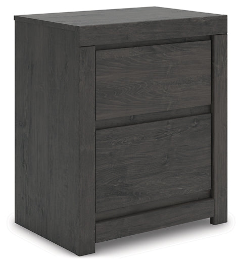 Panel Storage Bed With Mirrored Dresser And Nightstand