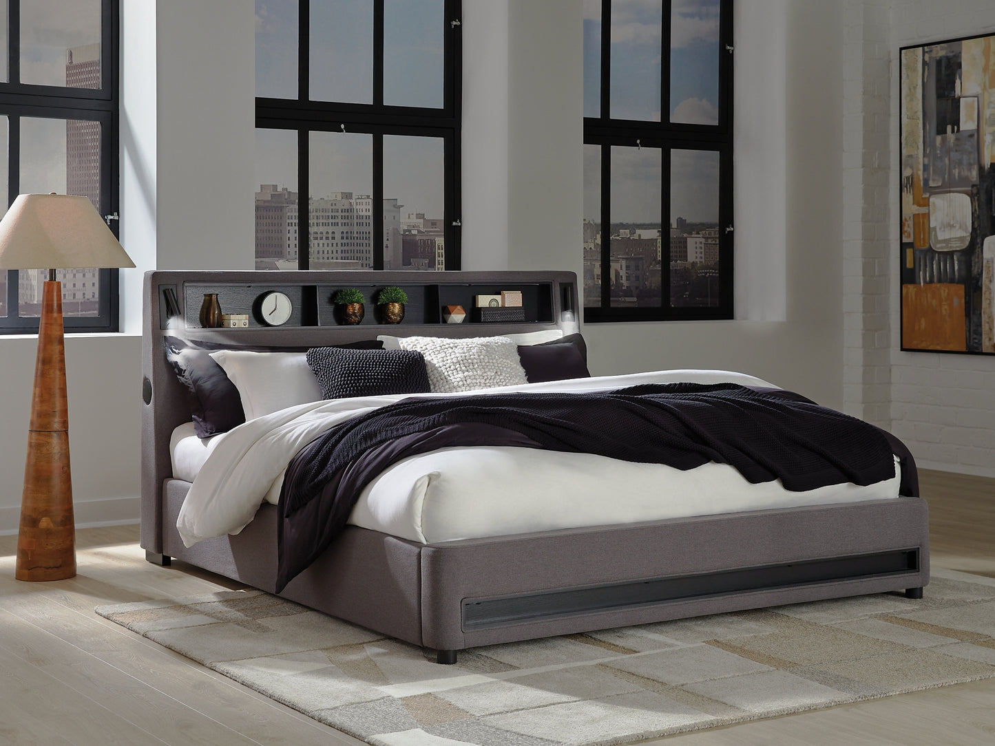 Verishaw California Upholstered Bed