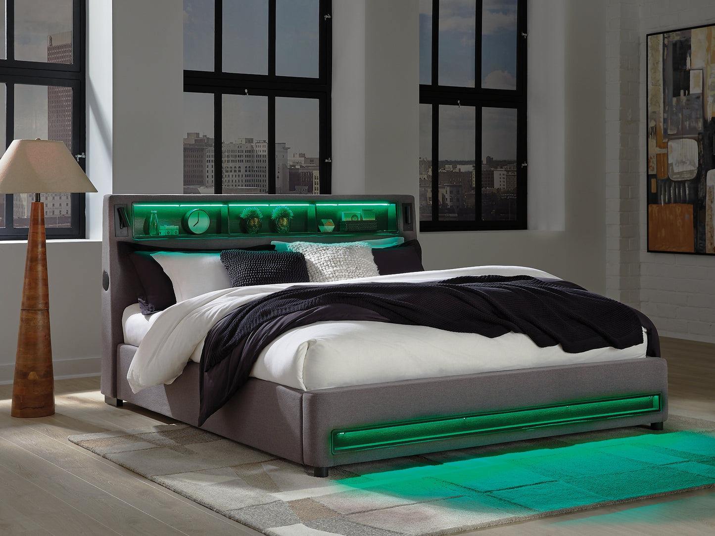 Verishaw California Upholstered Bed