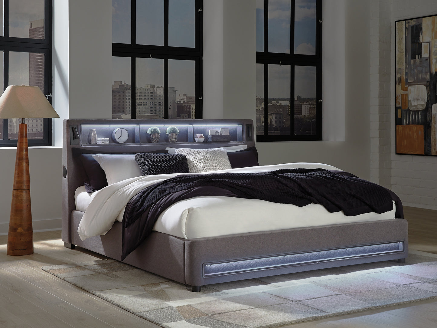 Verishaw California Upholstered Bed