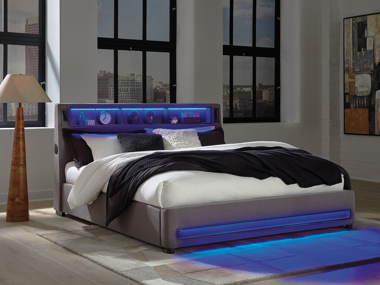 Verishaw California Upholstered Bed
