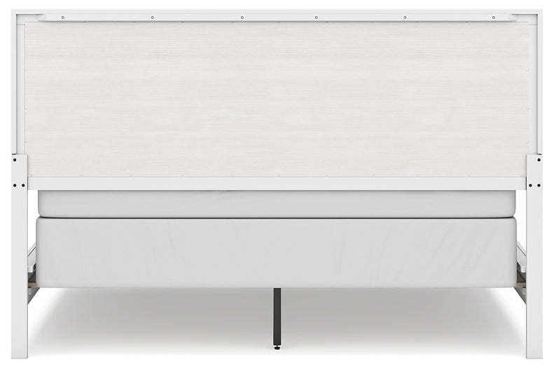 Binterglen California Panel Bed With Mirrored Dresser And Chest