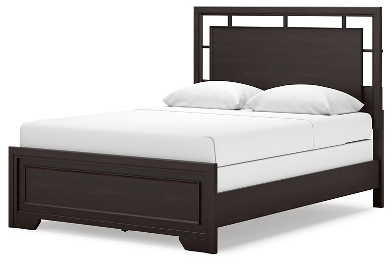 Covetown Panel Bed With Mirrored Dresser, Chest And Nightstand