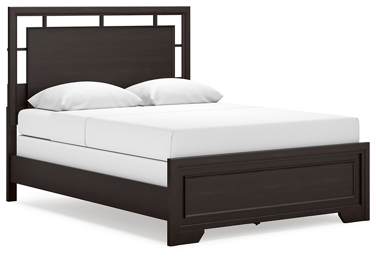 Covetown Panel Bed With Mirrored Dresser And Chest
