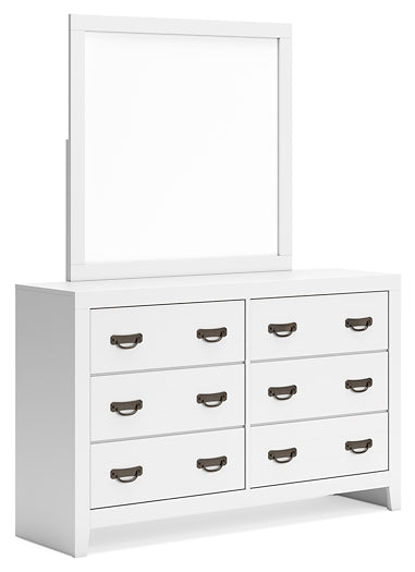 Binterglen California Panel Bed With Mirrored Dresser, Chest And Nightstand