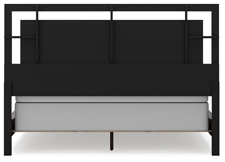 Covetown California Panel Bed With Mirrored Dresser And Chest