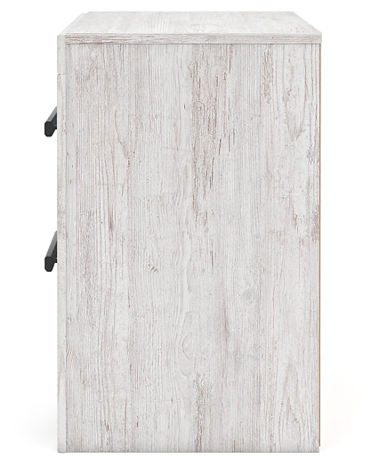 Cayboni Panel Bed With Mirrored Dresser, Chest And Nightstand