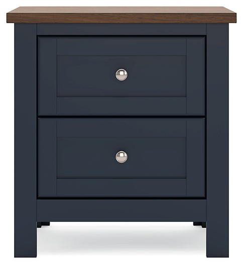 Landocken Panel Headboard With Mirrored Dresser And Nightstand