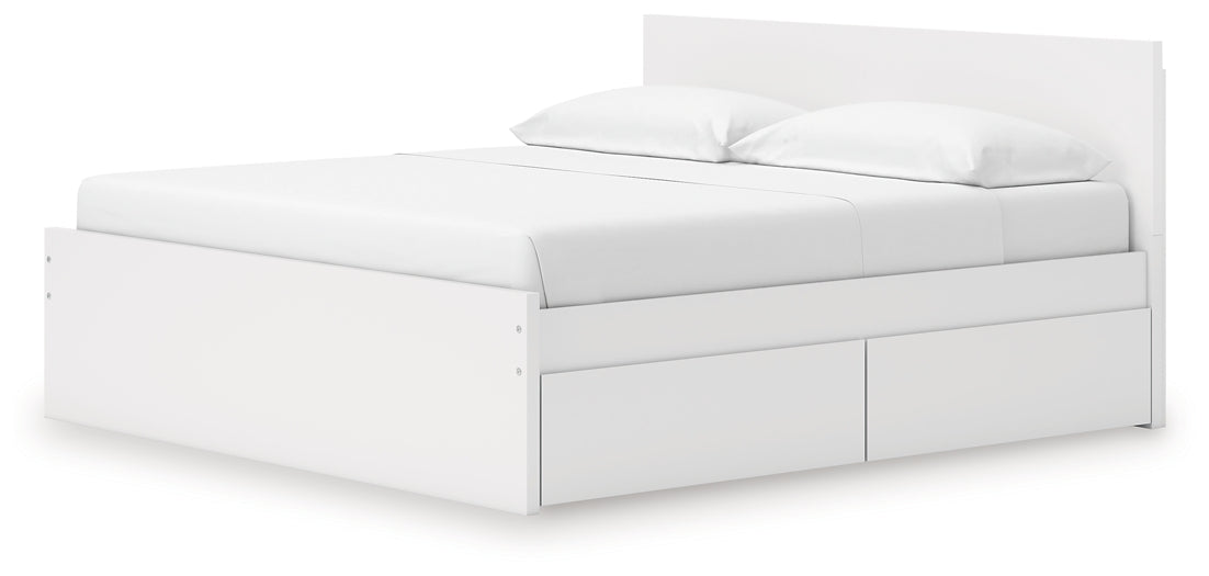 Onita Panel Platform Bed With 2 Side Storage