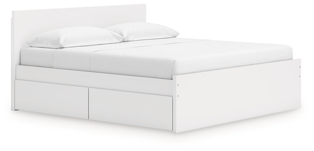 Onita Panel Platform Bed With 2 Side Storage