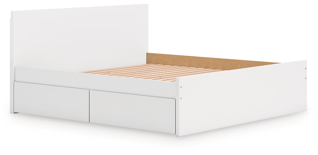 Onita Panel Platform Bed With 2 Side Storage