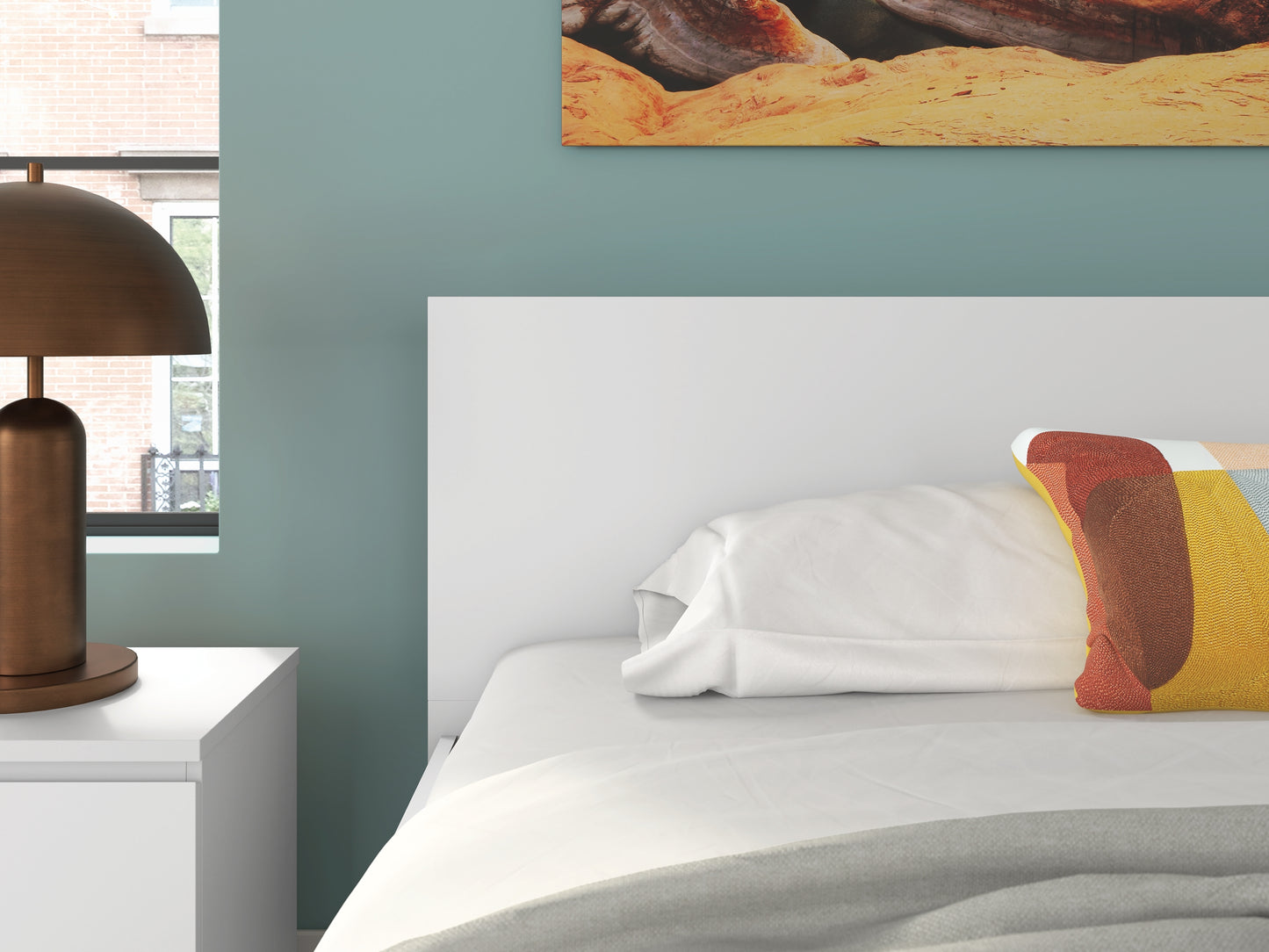Onita Panel Platform Bed With 2 Side Storage