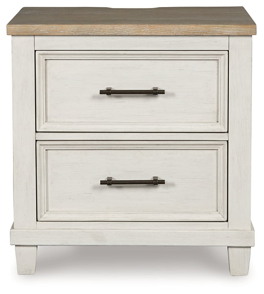 Shaybrock Panel Bed With Mirrored Dresser And Nightstand