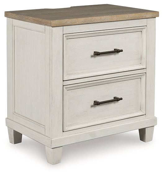 Shaybrock California Panel Bed With Mirrored Dresser, Chest And Nightstand