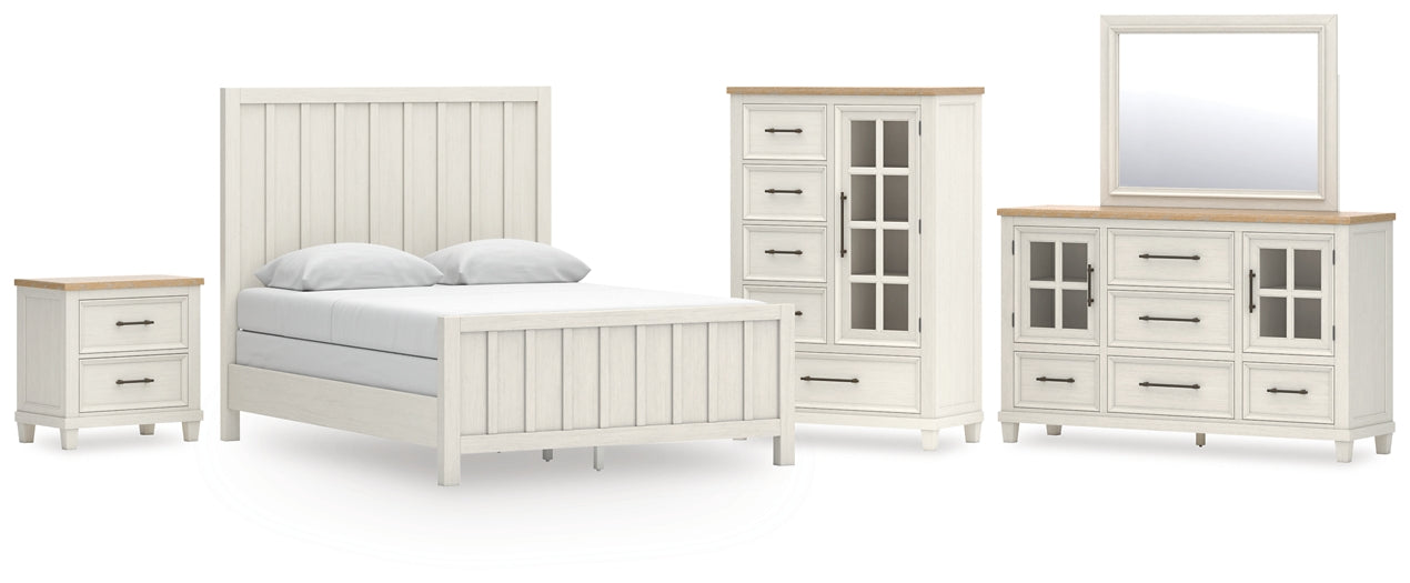 Shaybrock Panel Bed With Mirrored Dresser, Chest And Nightstand