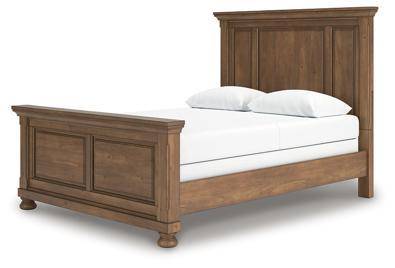 Feddinger Panel Bed With Mirrored Dresser