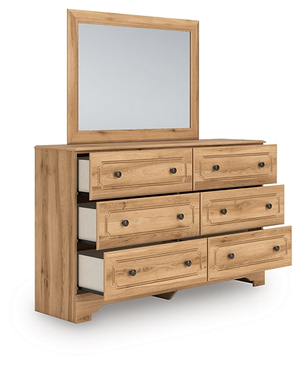 Aleaport Panel Bed With Mirrored Dresser And Nightstand