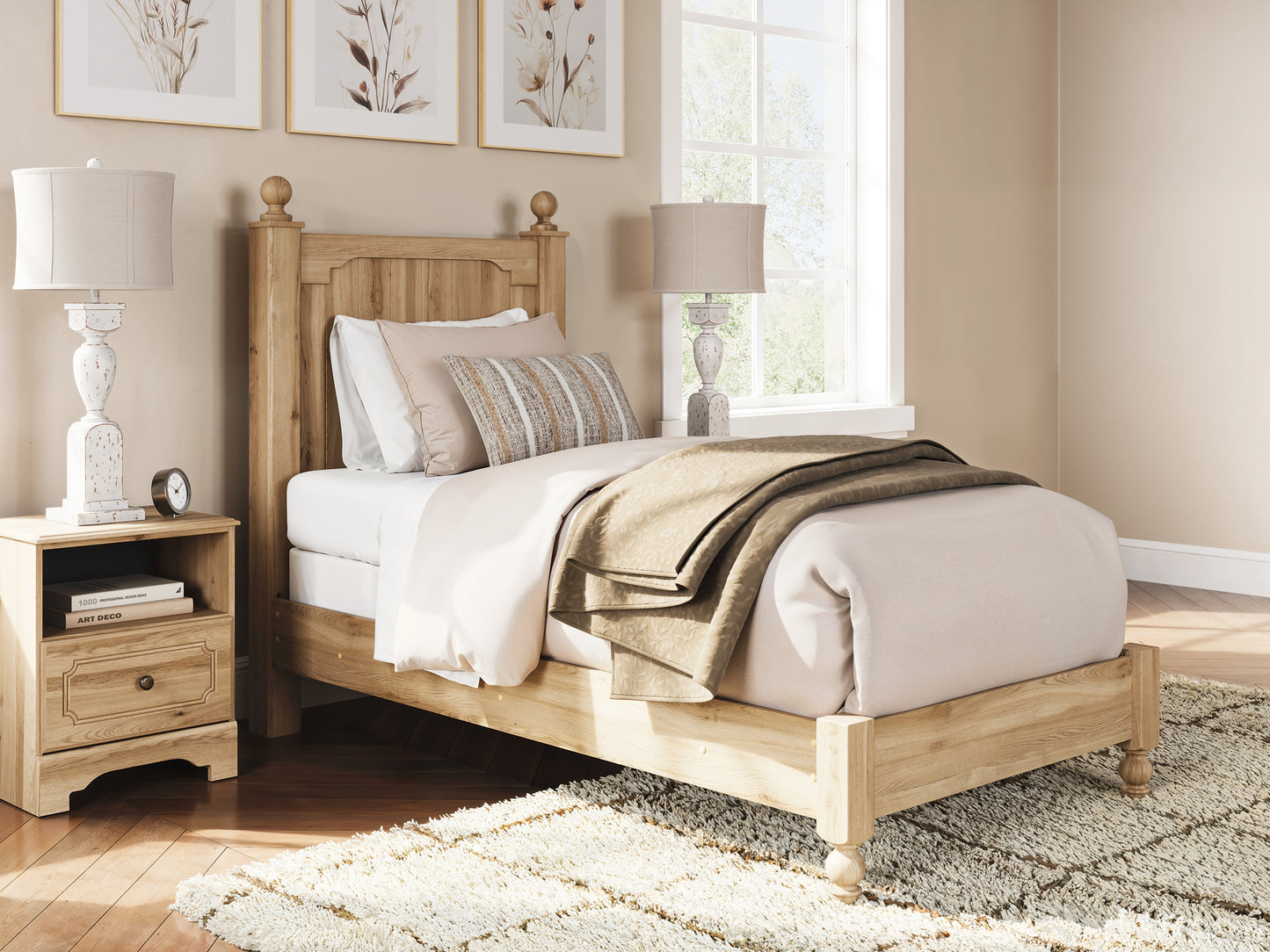 Aleaport Panel Bed With Mirrored Dresser