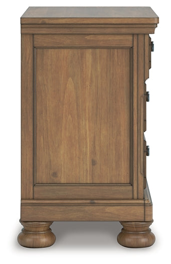 Feddinger California Panel Bed With Mirrored Dresser And Nightstand