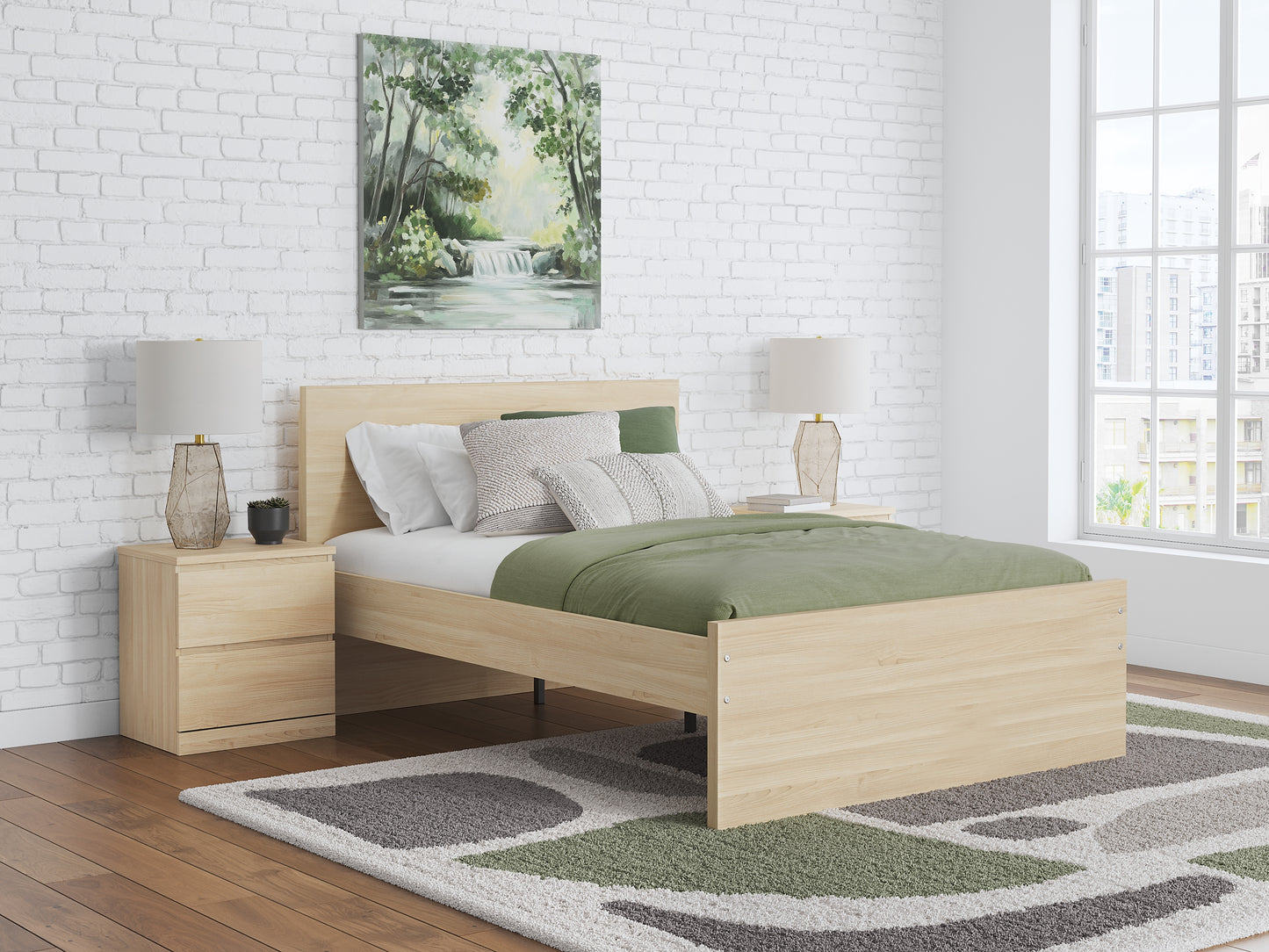 Onita Panel Platform Bed With 1 Side Storage