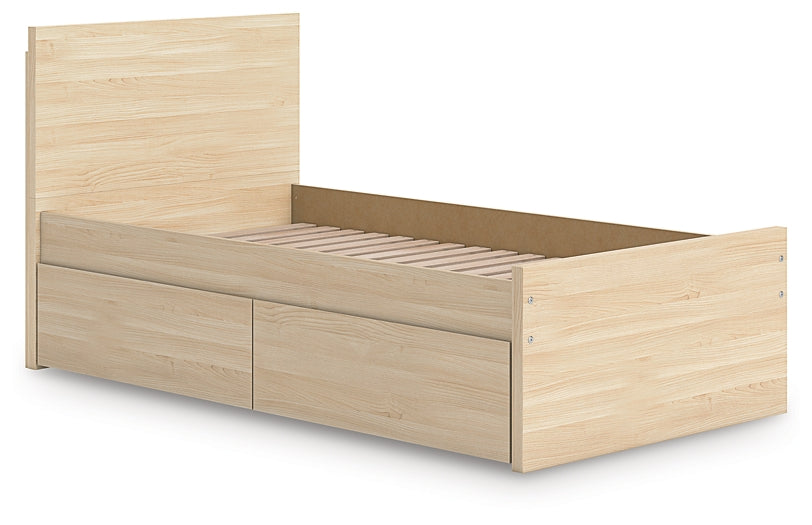 Onita Panel Platform Bed With 1 Side Storage