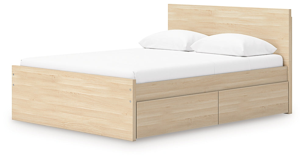 Onita Panel Platform Bed With 2 Side Storage