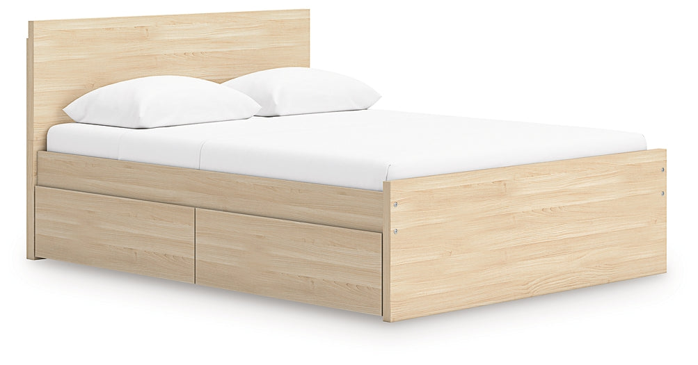 Onita Panel Platform Bed With 2 Side Storage