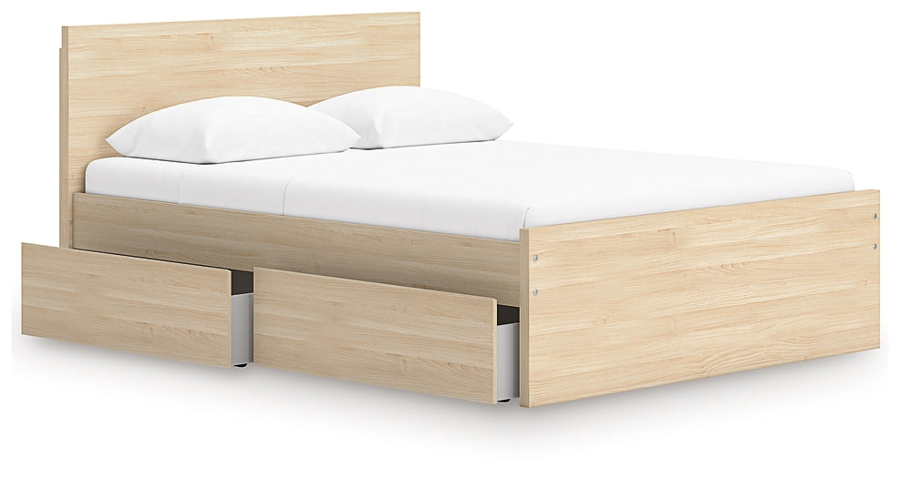 Onita Panel Platform Bed With 2 Side Storage