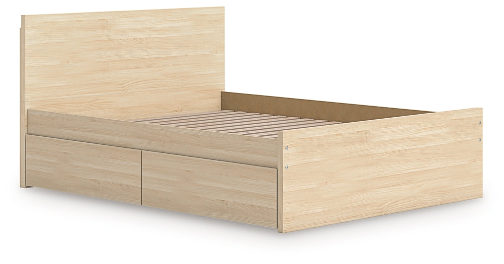 Onita Panel Platform Bed With 2 Side Storage