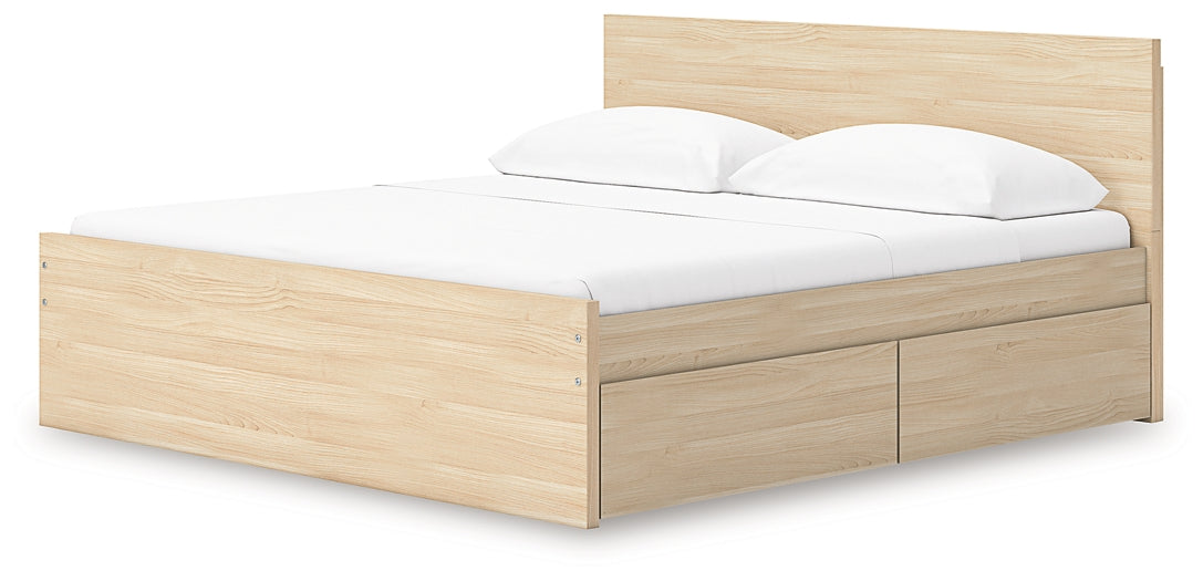 Onita Panel Platform Bed With 2 Side Storage