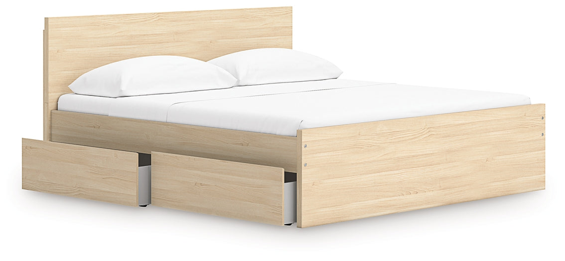 Onita Panel Platform Bed With 2 Side Storage