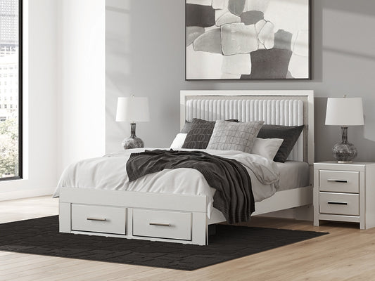 Zuraleus Upholstered Panel Platform Storage Bed