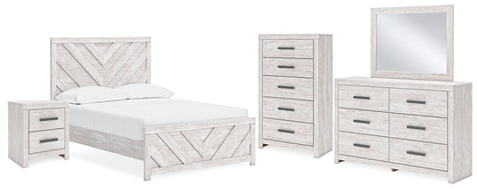 Cayboni Panel Bed, Dresser, Mirror, Chest And Nightstand