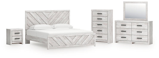 Cayboni Panel Bed, Dresser, Mirror, Chest And Nightstand