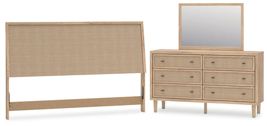 Cielden Panel Headboard, Dresser And Mirror