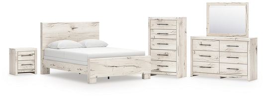 Lawroy Panel Bed, Dresser, Mirror, Chest And Nightstand