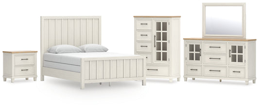 Shaybrock Panel Bed With Mirrored Dresser, Chest And Nightstand