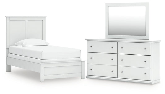 Bostwick Shoals Panel Bed With Mirrored Dresser