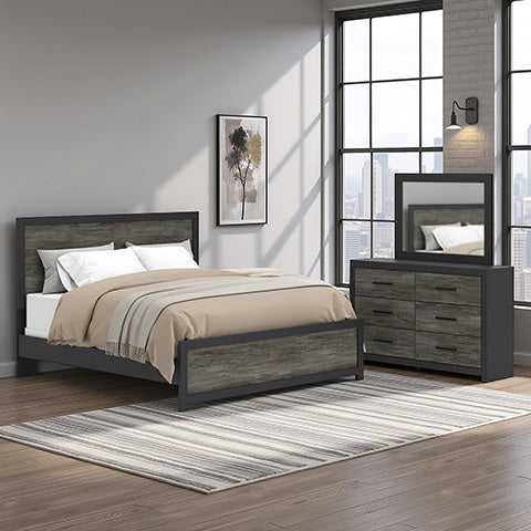 Broachmyn Panel Bed, Dresser And Mirror