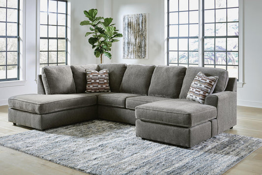 Seccional de dos piezas con chaise longue O'Phannon