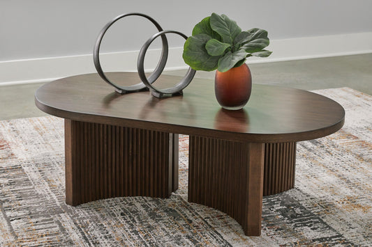Ashley Express - Korestone Oval Cocktail Table