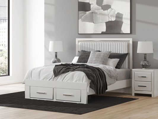 Zuraleus Upholstered Panel Platform Storage Bed