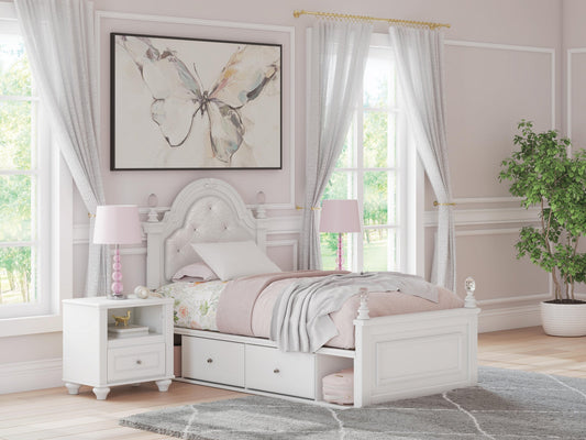 Kozlani Upholstered Panel Storage Bed
