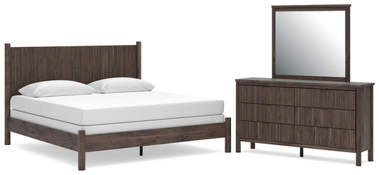 Pamytta Panel Bed, Dresser And Mirror