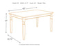 Mesa de comedor rectangular Whitesburg