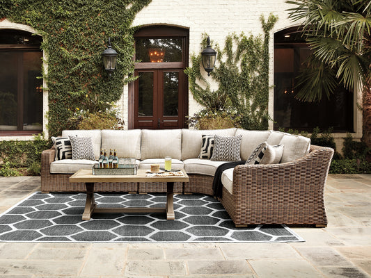 Conjunto de asientos para exterior de 4 piezas Beachcroft