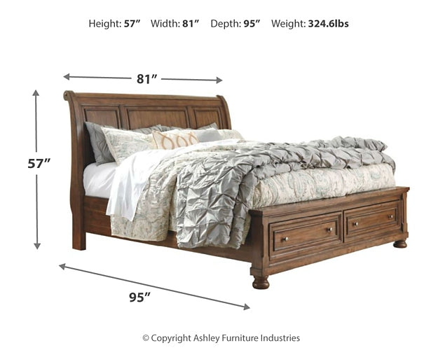Cama tipo trineo Robbinsdale con almacenamiento