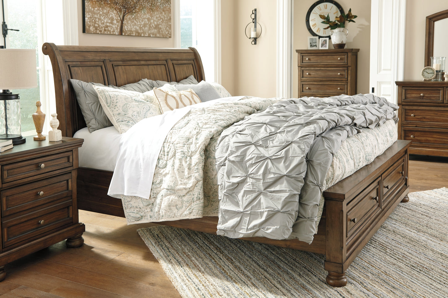 Cama tipo trineo Robbinsdale con almacenamiento