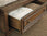 Cama tipo trineo Flynnter King con dos cajones de almacenamiento